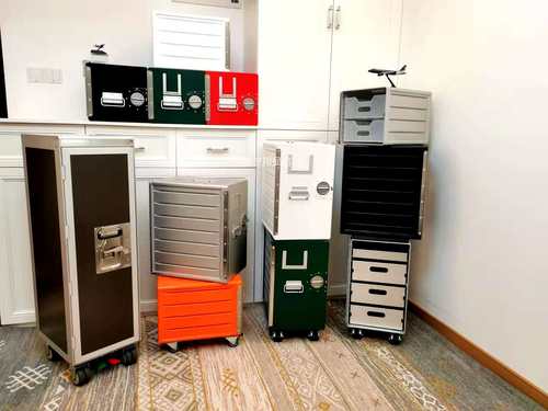 户外收纳箱床头柜抽屉航空储物箱C收纳盒整理箱收纳柜文件柜铝合