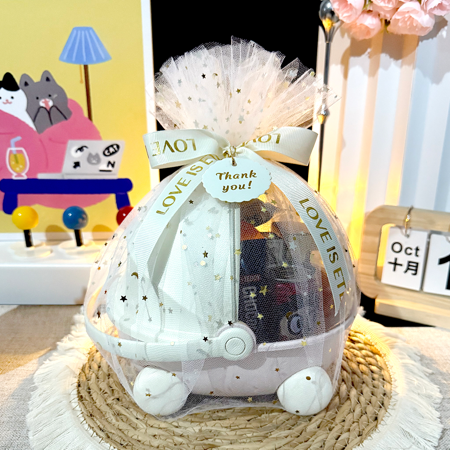 婴儿篮伴手礼宝宝满月回礼礼盒百日宴一十周岁生日幼儿园儿童礼物