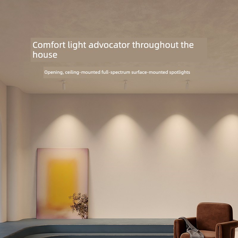 迷人的照明可调角度表面安装聚光灯顶灯深杯防眩光家居客厅服装店