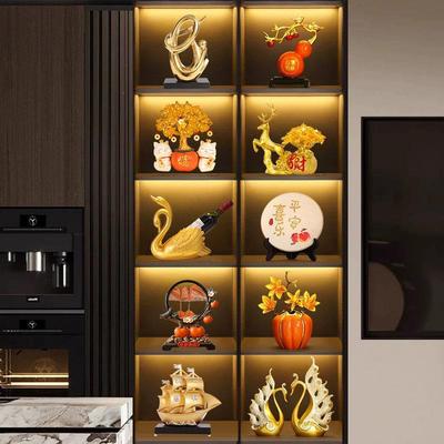 现代客厅酒柜装饰品摆件轻奢高档电视柜玄关家居乔迁新居百财如意