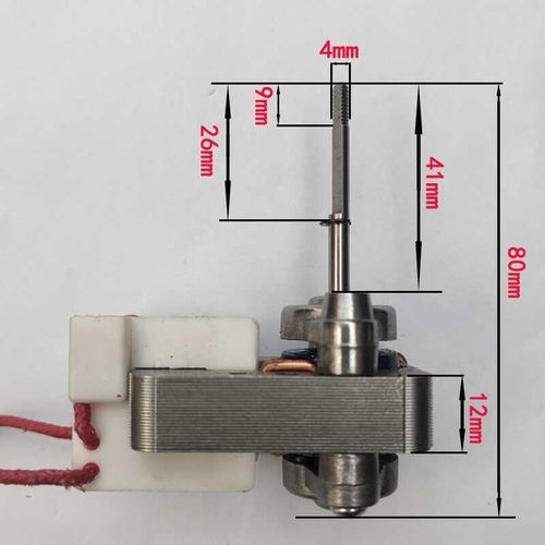空气炸锅细轴电机马达48-12/10单相罩极异步电动机通用风机电机