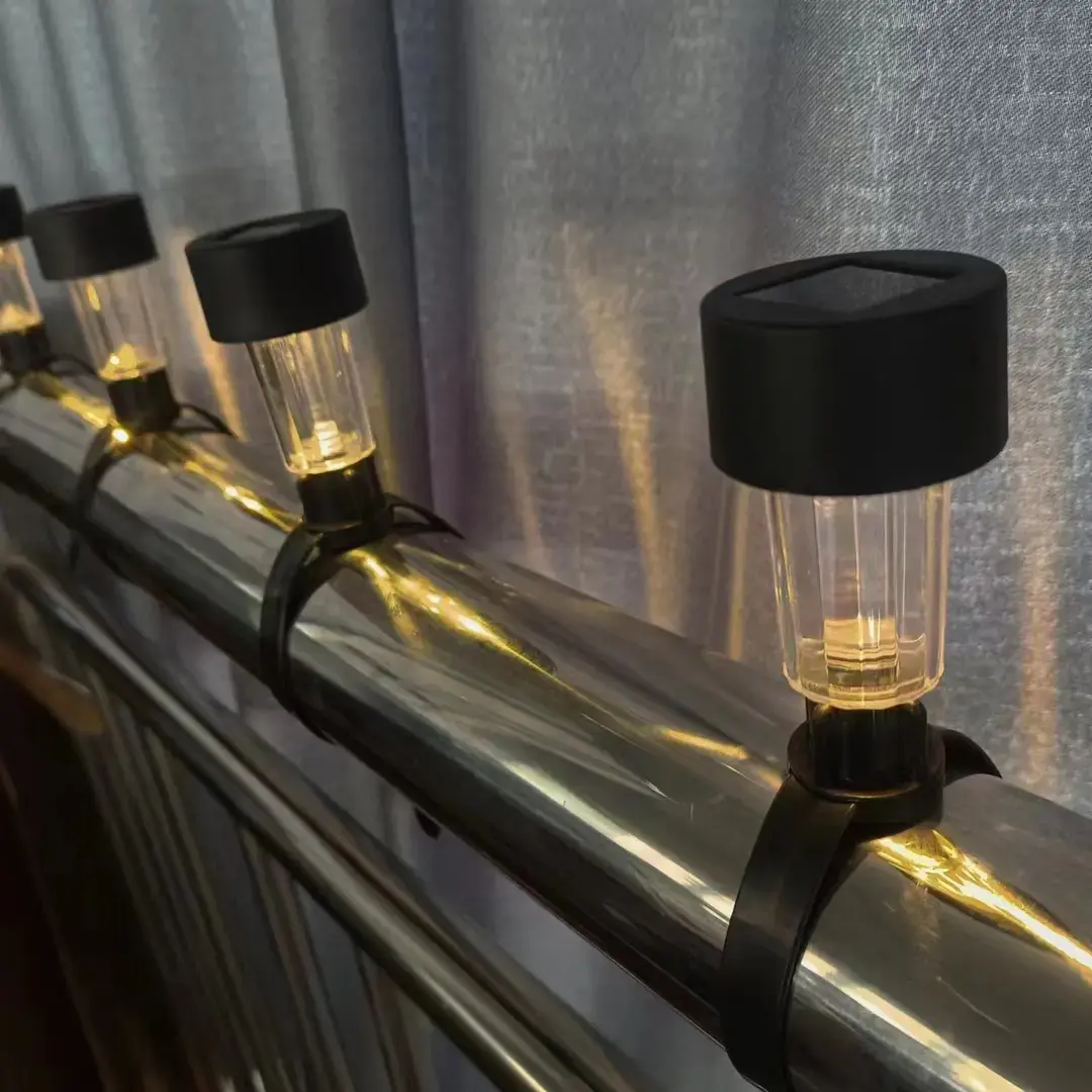 新款太阳能庭院灯 庭院围栏栏杆扎带灯阳台防水装饰氛围灯lx