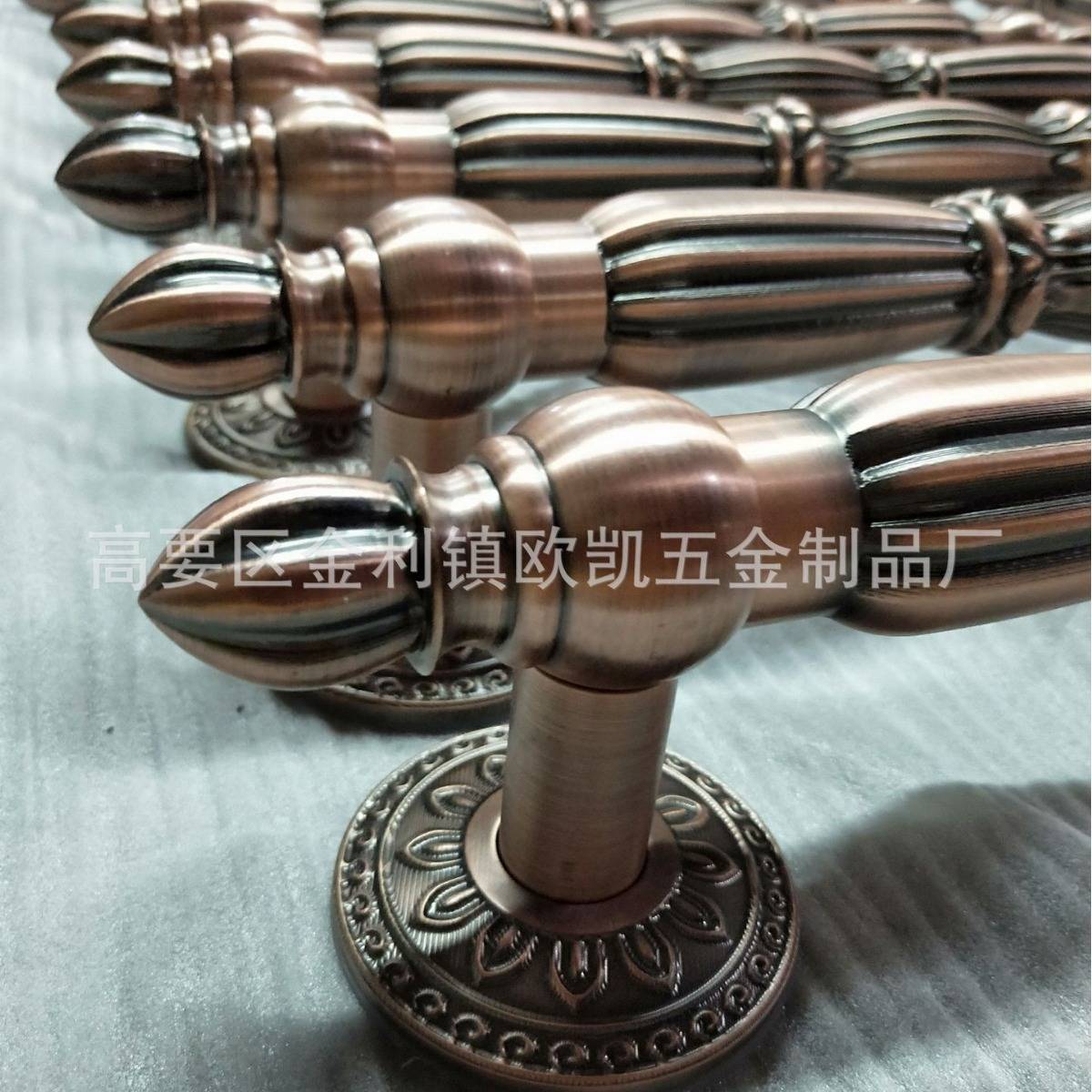 不锈钢把手玻璃门把手新中式欧凯定制美式轻奢简约别墅玻璃门拉手