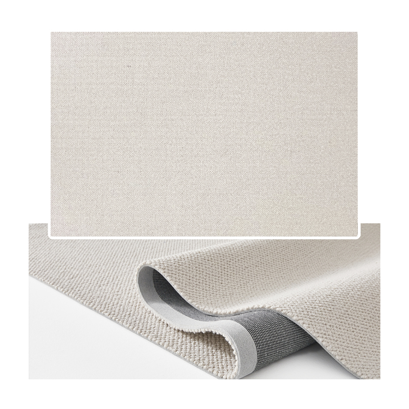 白日梦者原色羊毛q地毯客厅纯色现代简约茶几毯高级轻奢卧室