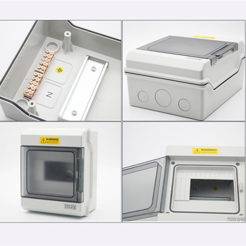 室外防水配电箱塑料防雨空气开关盒明暗装漏保断N路器盒4/6/12回