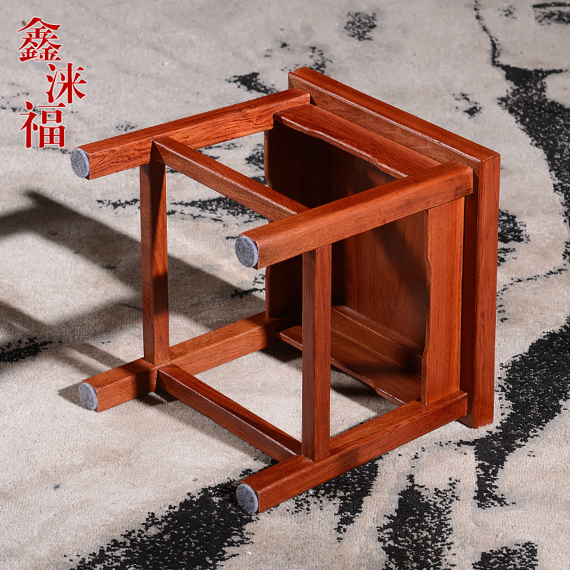 小木凳非洲花梨木小凳子红木实木中式矮凳家用换鞋凳儿Y童方凳板