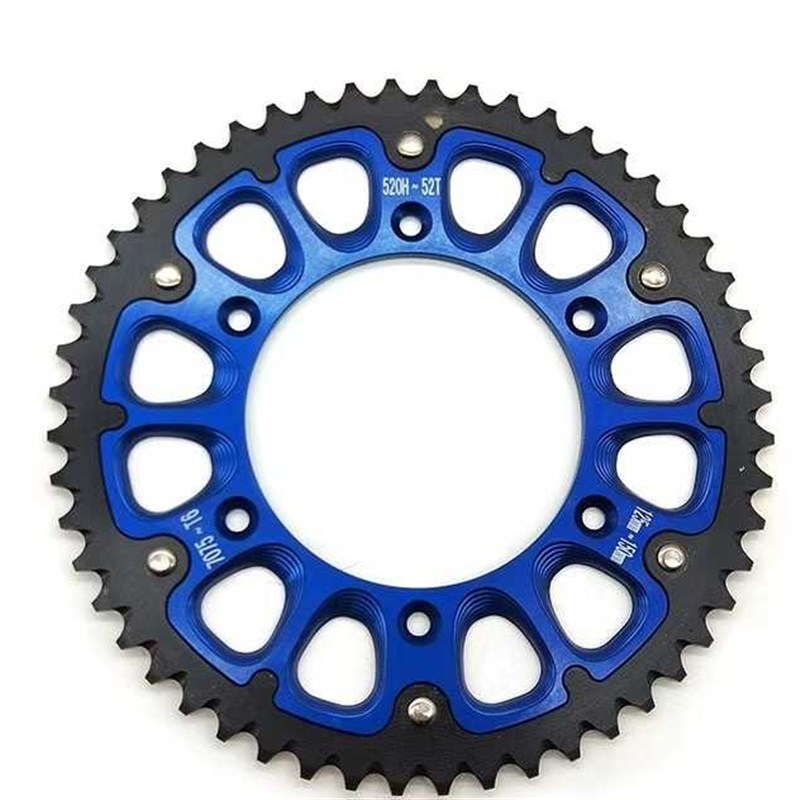 包邮CRF250450亚o翔正林北海MX6T4T6越野后牙盘链盘钢包铝52齿钢