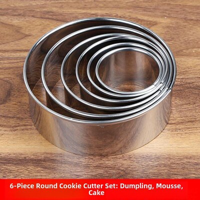14pcs/Set Stainless Steel Round Cookie Moulds Cake Cutter