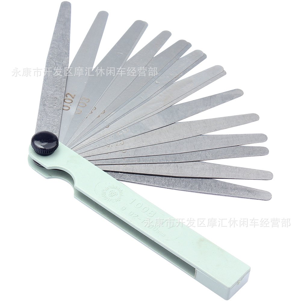 修理工具0.02-1.0mm17片调节气门间隙塞尺间隙尺厚薄规曲屏拆机片