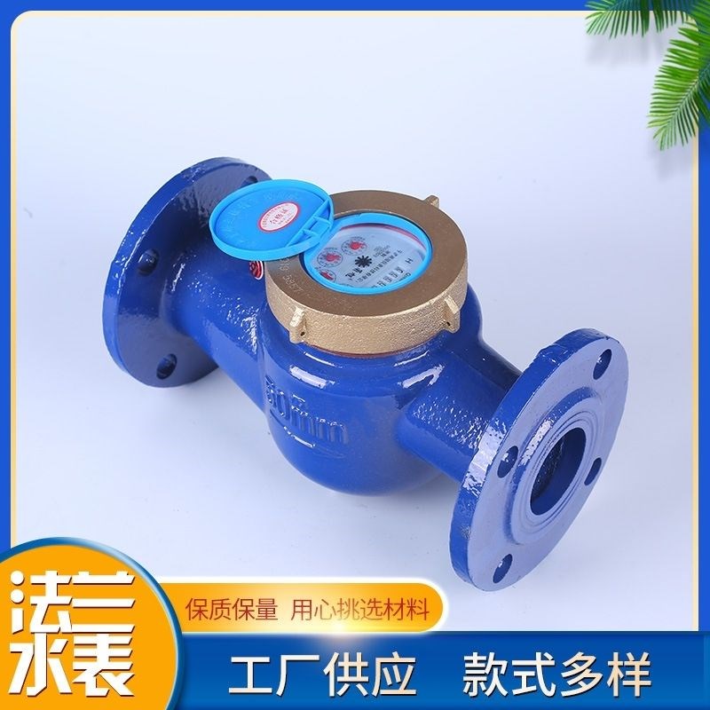 法兰水表国标耐压机械水平旋翼螺C翼式家用工业用冷水表大口径管
