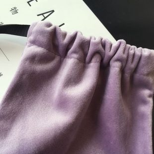 袋抽绳手机布袋 灰色丝绒袋饰品收纳袋子束口袋布袋厚实锦囊包装