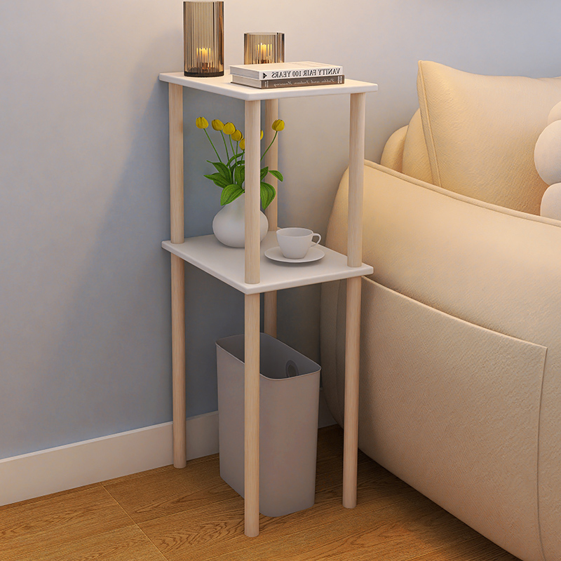 厨房垃圾桶上方置物架客厅纸篓z落地放置木架扫地机器人多层收纳