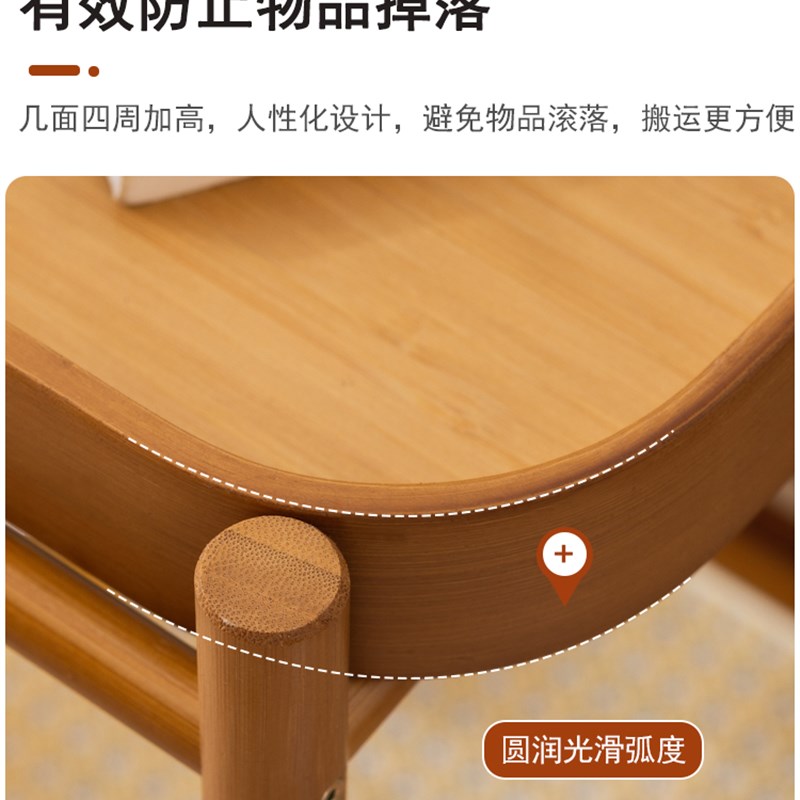 中古小推车床头置物架移动茶几沙发侧边柜棋牌室茶水架Z多层收纳