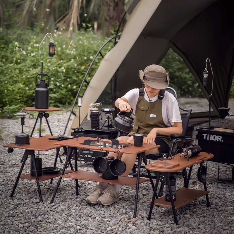露营战术IGT桌户外野餐桌铝合金野炊便携桌子折叠野外Z装备野营桌