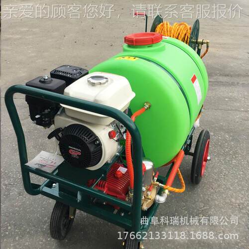 米豆推手式汽KR-160油打药机 玉大拉管式喷药机 养殖场社区消毒机
