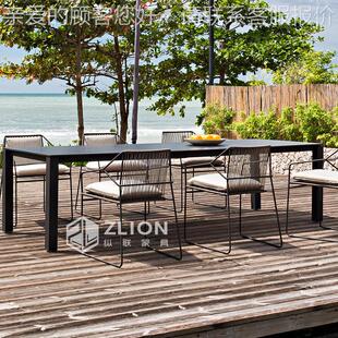 北欧吧户外桌椅花园庭5-4-3院创吧台椅组合室外台休闲餐阳椅茶几