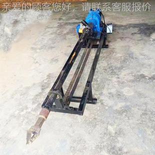 水平定向钻路下穿自来水操管行打洞机山机泉59平横向打井机遥控作