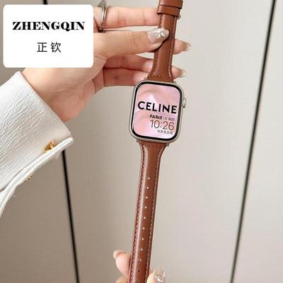 细款小蛮腰适用华为watchD2手表watch d表带真皮质牛皮d2新款同款