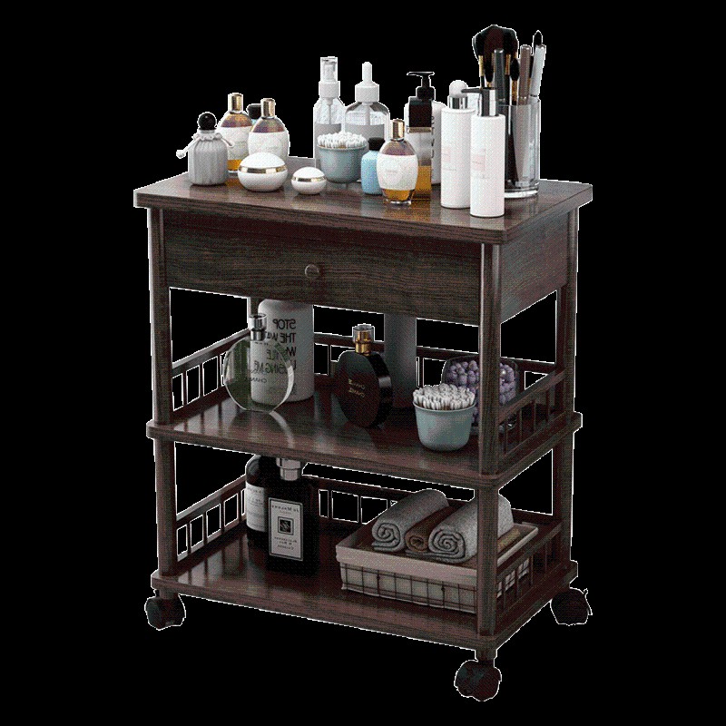 美容推车美容院小推车置物架美甲专用收纳车多功能实W木美发工具