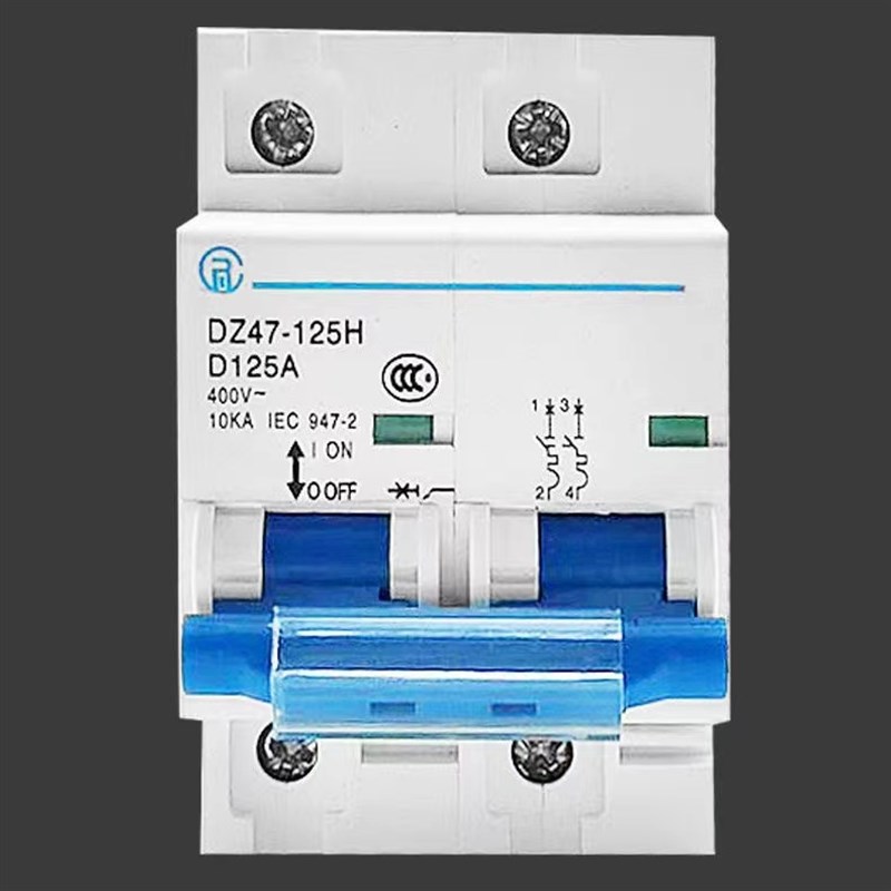 小型断路器 100A空气开关 家用空开关2P大K功率125a短路过载保护