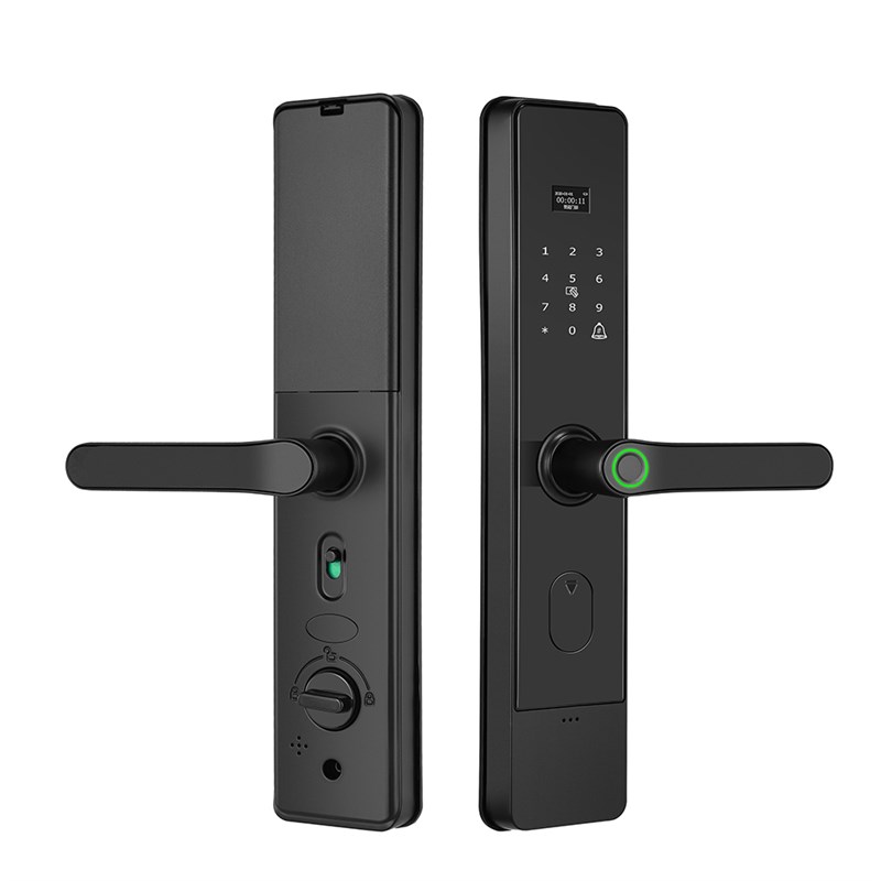 指纹锁密码锁家用门锁防盗门智能锁电子锁L进户门入户大门锁通用