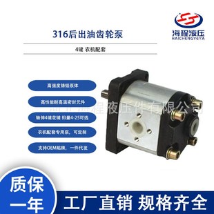 316后出油齿轮泵 4键