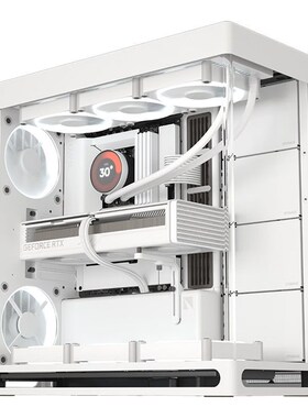 HAVN HS420曲面玻璃磁吸面板420水冷E-ATX现代美学设计海景房机箱