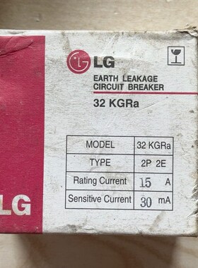 ELCB 空气开关,32KGRa,15A,30mA,2