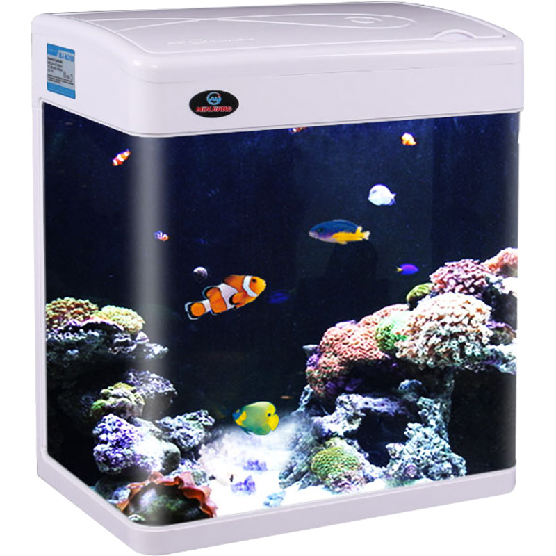 闽江鱼缸水族箱客厅桌面小型小鱼缸金鱼缸玻璃懒人免换水生态造景