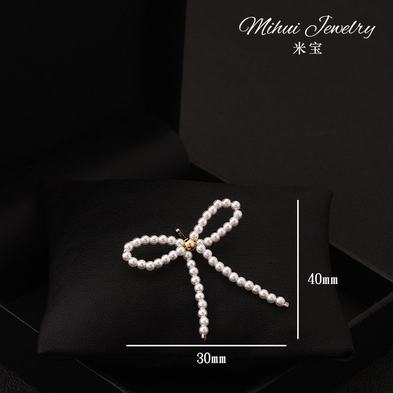 创意可爱手工蝴蝶结小领针高档珍珠气质胸针衬衫领口防走光小扣针,饰品/流行首饰/时尚饰品新,胸针,淘宝优惠券,粉丝福利购,淘宝优惠卷