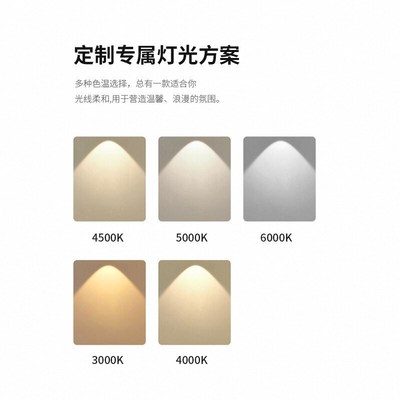 4500k明装吊线吸顶筒灯97显指轨道服装女童装婚纱建材店商用筒灯