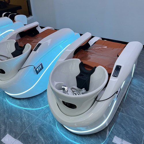 发廊专用理发店电动按摩洗头床全自动智能多功能美发店按摩冲水床