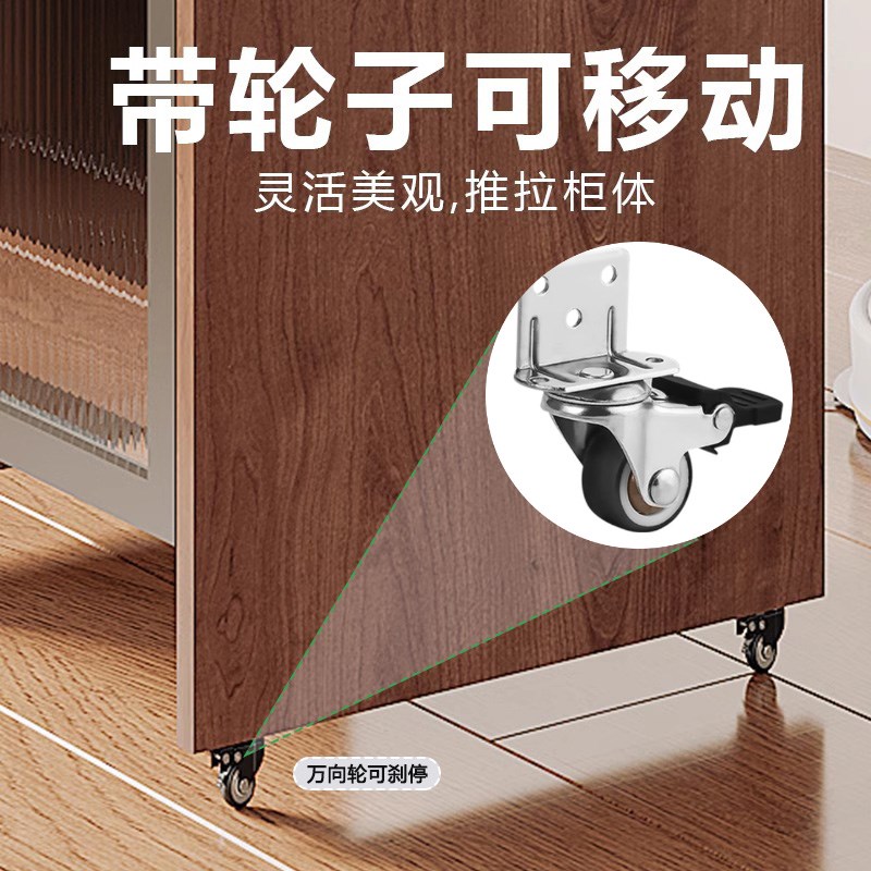 扫地机收纳柜置物架沙发边柜石头追觅基站柜可移动客厅角柜阳台柜