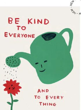 Be Kind 创意挂布茶巾 David Shrigley 趣味墙饰挂毯壁饰装饰画