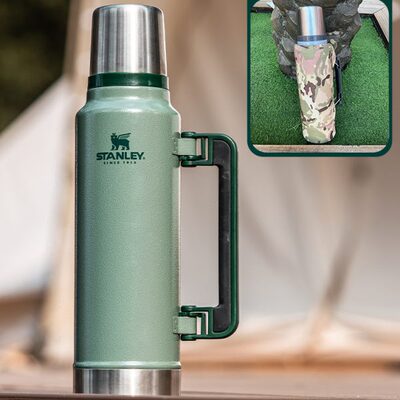 美国STANLEY保温壶露营不锈钢家用暧水瓶户外大容量野营热水壶