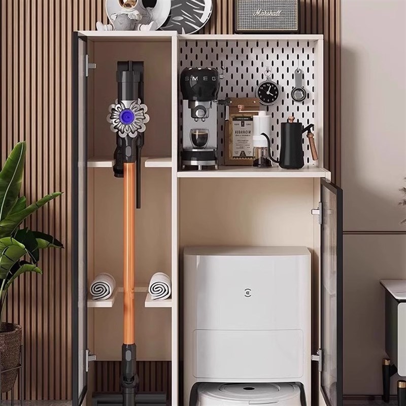添可洗地机收纳柜小户型家政柜家用客厅吸尘器收纳柜扫地机置物架