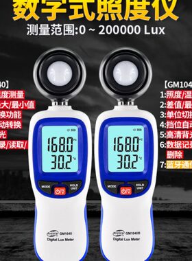 标智数字光照度计高精度照度仪测光流明光度亮度仪光照强度测试仪