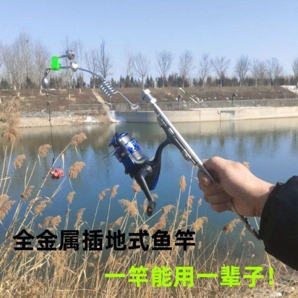 钓鱼神器黑科技钩鱼工具大全海竿带地插鱼钩钓黄辣丁神器金属一体