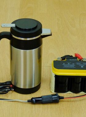 12V1L车载电热开水壶/自驾游304不锈钢热水瓶/电池烧水保温保冷杯