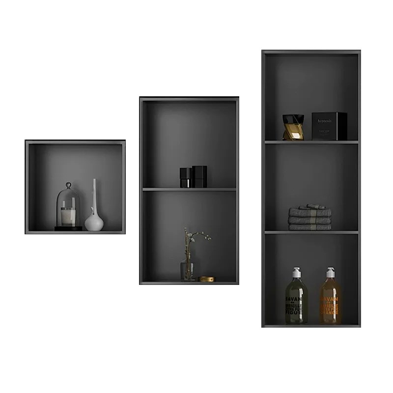 不锈钢壁龛卫生间浴室金属电视定制不锈钢壁龛嵌入式柜成品置物架