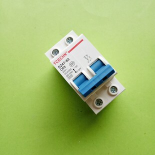 包邮2P63A空气开关两极C63空开断路器家用电闸断电器过载短路跳闸