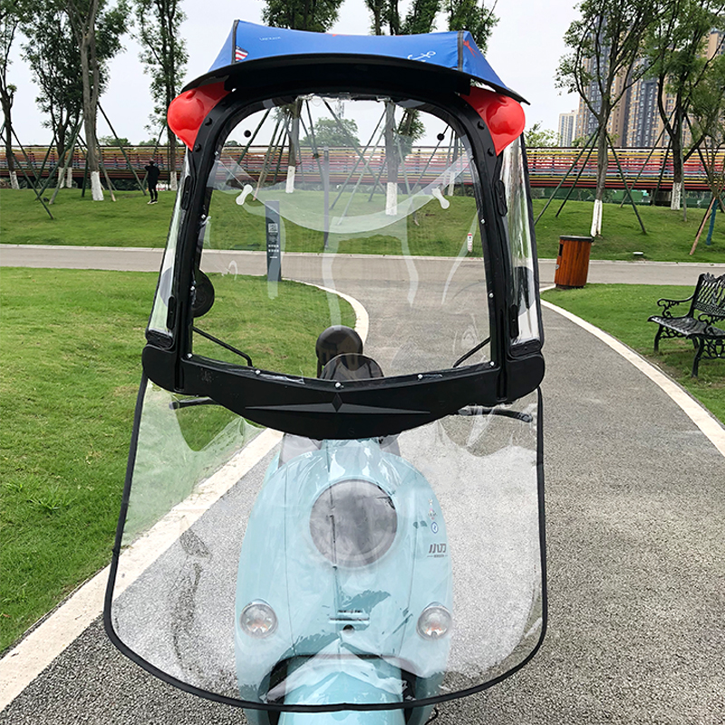 电动雨棚电瓶车篷遮阳伞新款加厚安全遮阳棚挡雨防雨罩神器