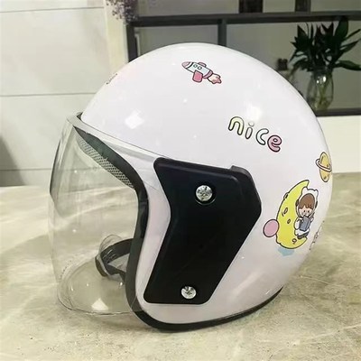 秋冬电动电瓶车头盔男女士四季护耳加厚半盔冬季保暖防雾安全帽