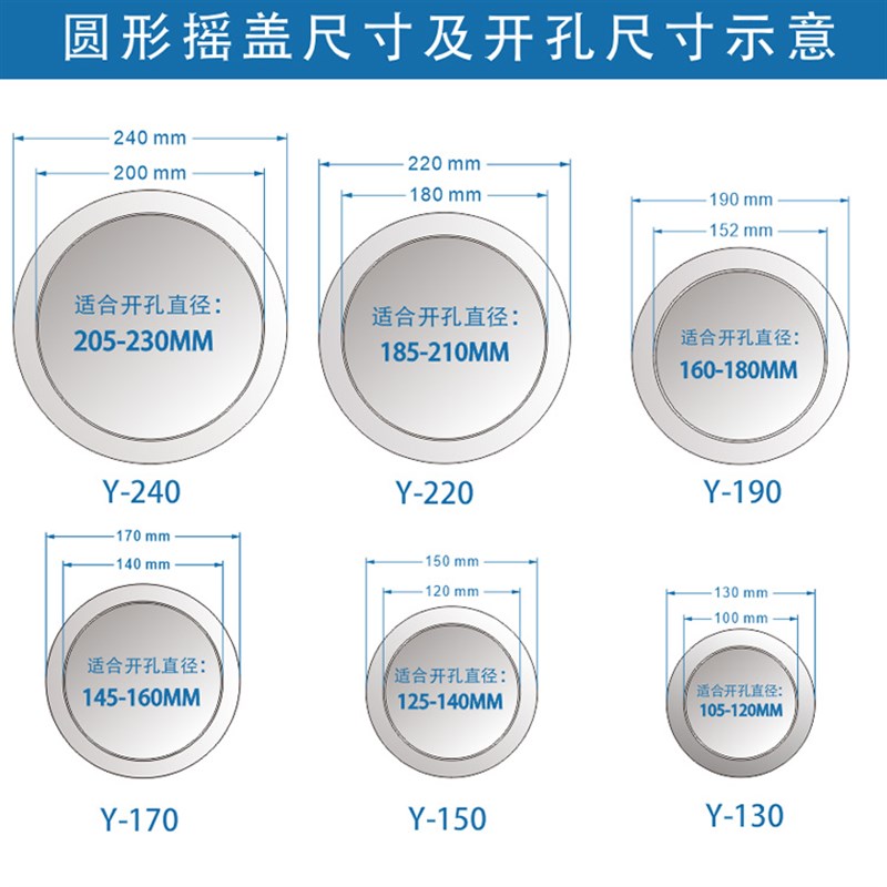 方形304不锈钢台面嵌入式垃圾桶摇盖厨房橱柜直投入口圆形定制