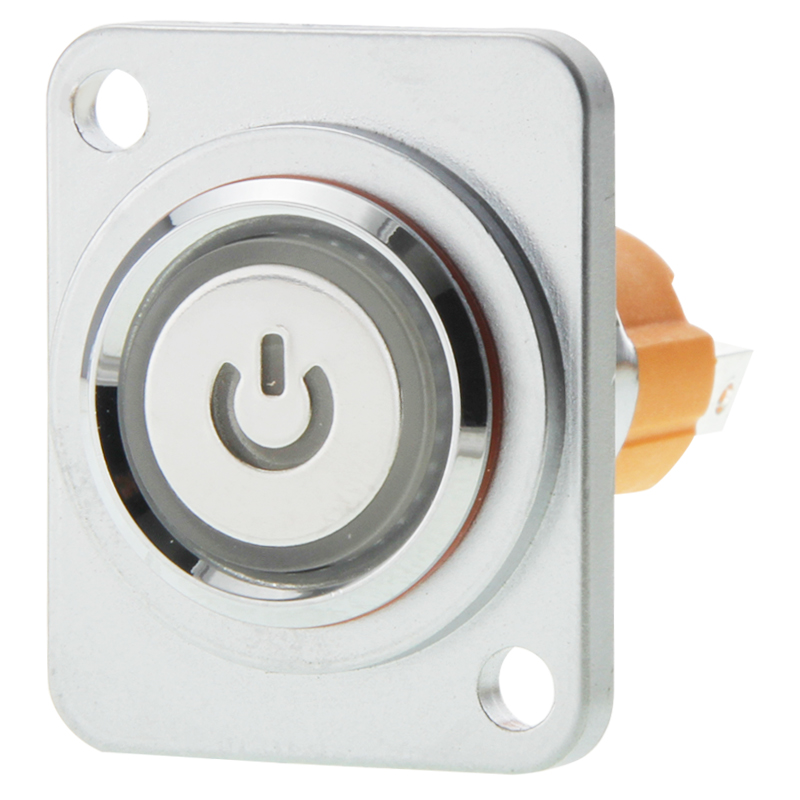 DK-PS-10A-220V自锁型自复位电源按键开关D型插座机柜86面板安装