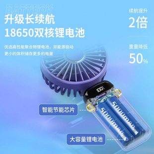 小便携式 手持台式 随身小型充电办公室桌上静音学生手拿迷你电风扇