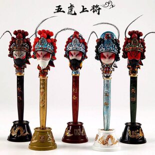 京剧脸谱笔中国特色小礼品脸谱人物圆珠笔送老外脸谱摆件外事礼物