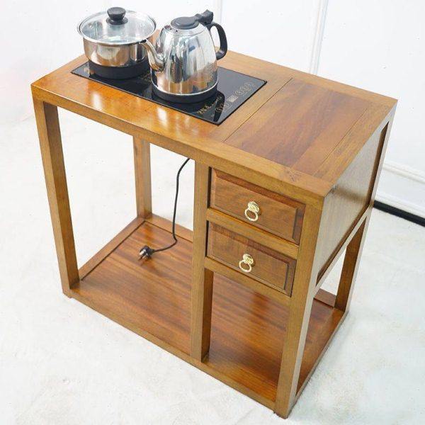 侧边茶水柜烧水壶一体家用胡桃木实木客厅靠墙置物架茶桌边几边柜,商业/办公家具,茶台/茶桌,淘宝优惠券,粉丝福利购,淘宝优惠卷