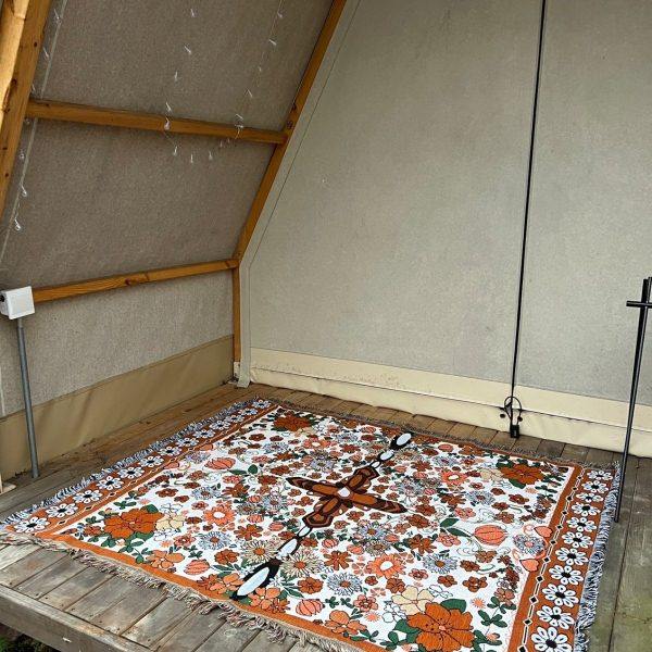 澳大利亚别墅橘色阳光海岸沙发毯沙滩巾户外房车露营床毯云南毯子,居家布艺,沙发垫,淘宝优惠券,粉丝福利购,淘宝优惠卷