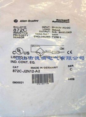 AB罗克韦尔交流接近开关872C-J2N12-A2 872C-J5N18-A2 J10N30-A2